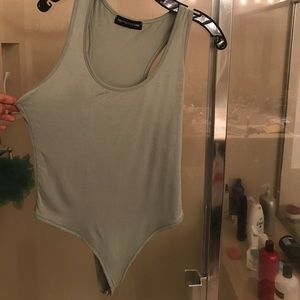 Racerback thong bodysuit