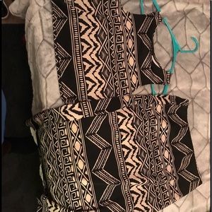 Tribal print 2 piece set