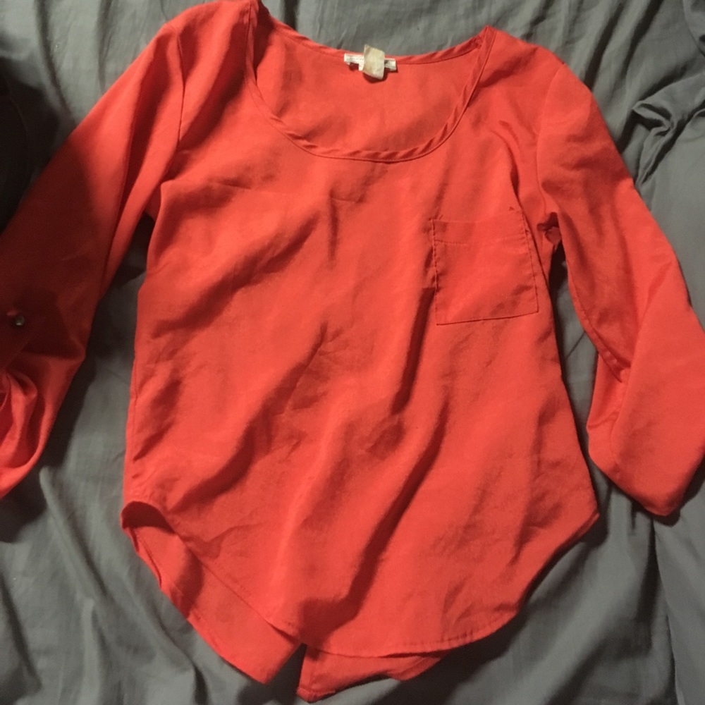 Red blouse
