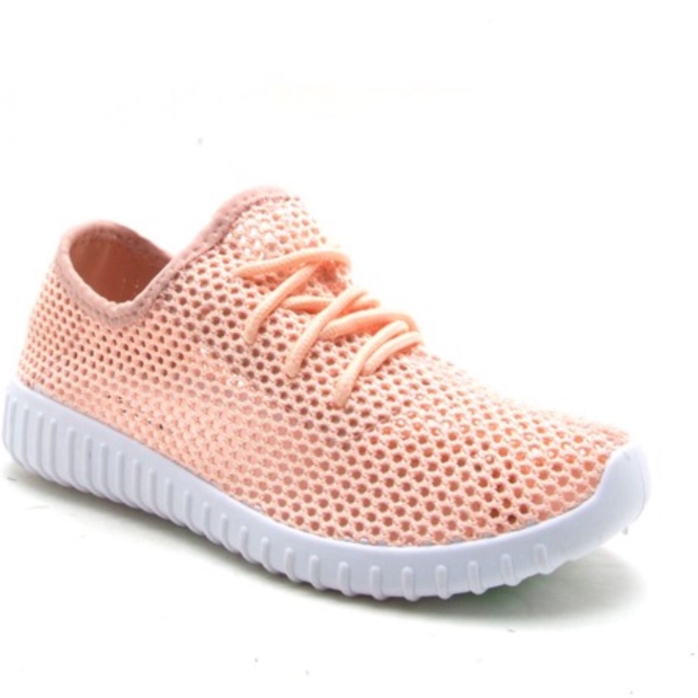 🆕Peach Mesh Sneakers - Picture 2 of 4