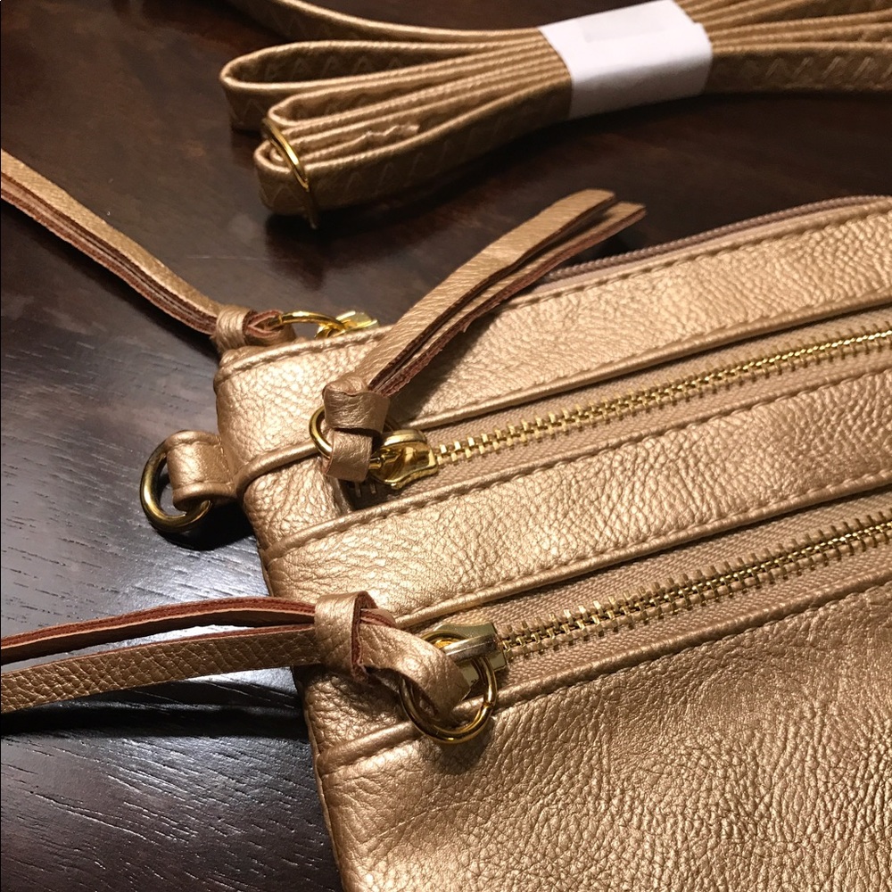 LAST ONE! Gold Crossbody/Wristlet 2 in 1 Combo! - Picture 2 of 8