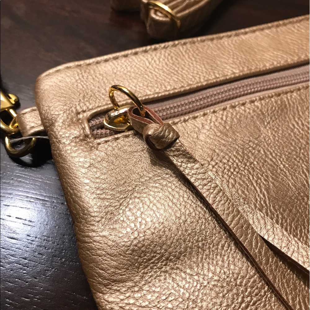 LAST ONE! Gold Crossbody/Wristlet 2 in 1 Combo! - Picture 5 of 8