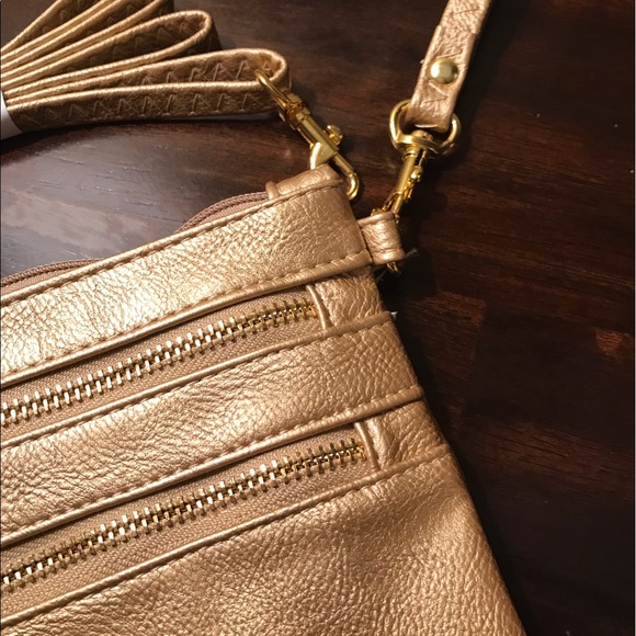 LAST ONE! Gold Crossbody/Wristlet 2 in 1 Combo! - Picture 7 of 8