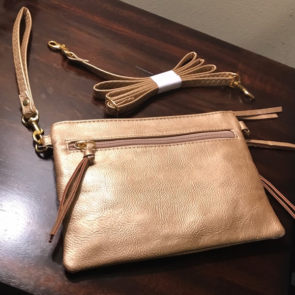 LAST ONE! Gold Crossbody/Wristlet 2 in 1 Combo! - Picture 4 of 8