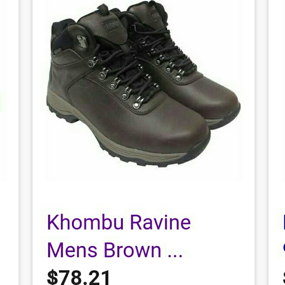 ❌❌SOLD❌❌Khombu Ravine Mens Brown Leather