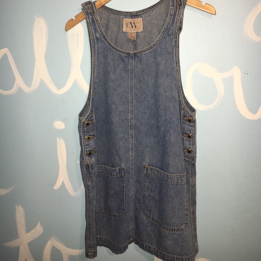 Vintage Denim Overall Dress