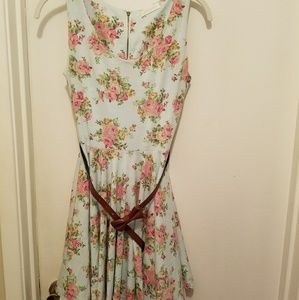 Liz Lisa floral one piece dress with belt