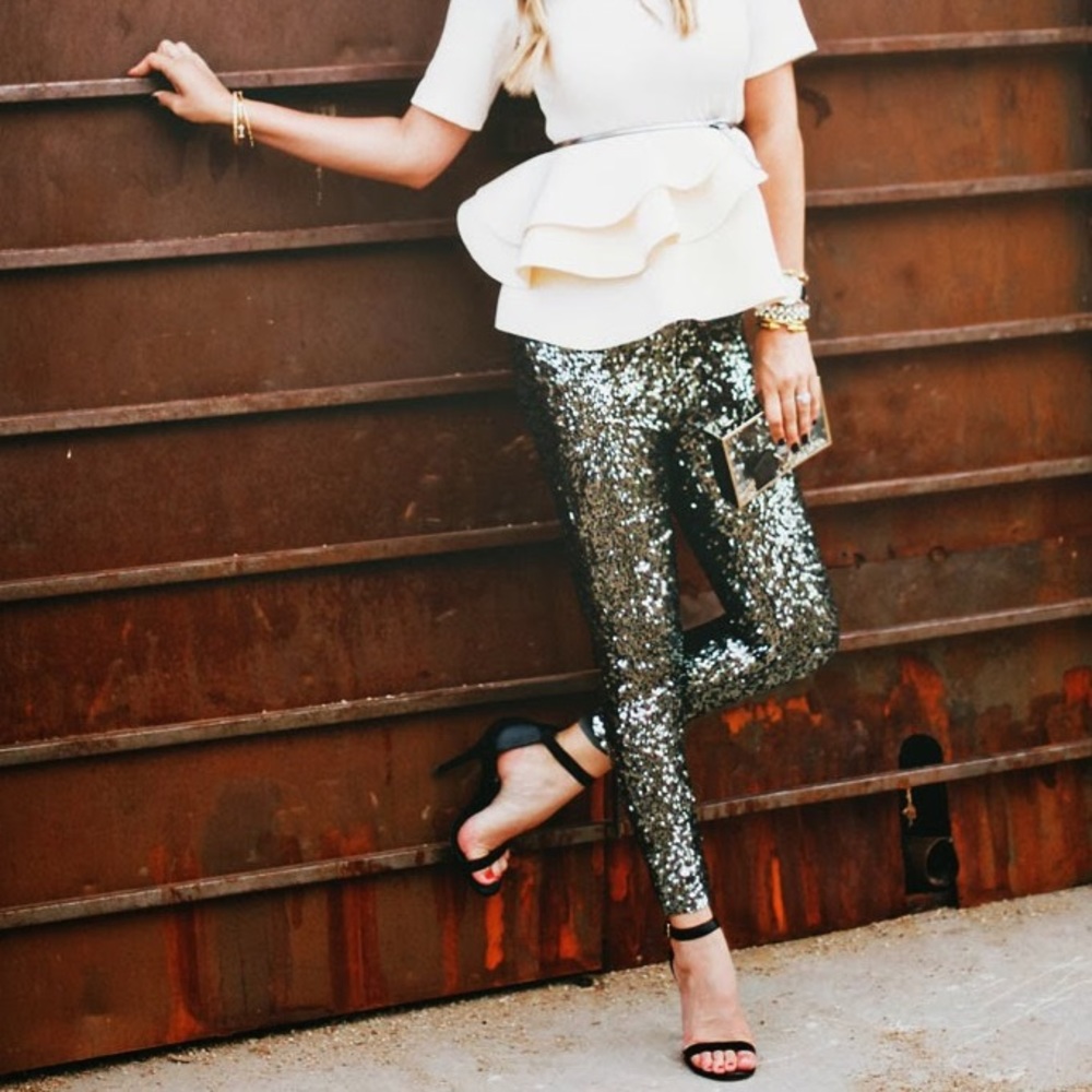 French Connection Sequin Leggings