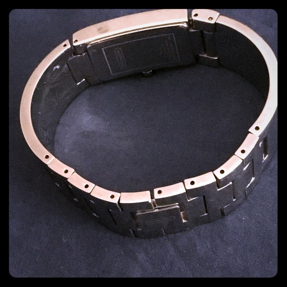 Coach Mercer W040 stainless steel bangle bracelet Blue Mother of Pearl dial - Picture 3 of 3