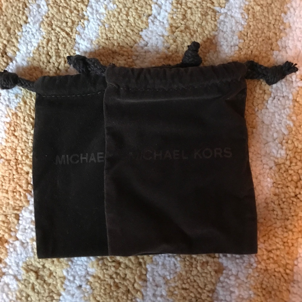 Authentic Lot of Two Michael Kors Jewelry bags.