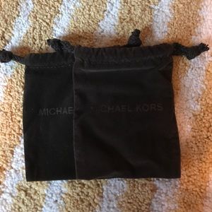 Authentic Lot of Two Michael Kors Jewelry bags.