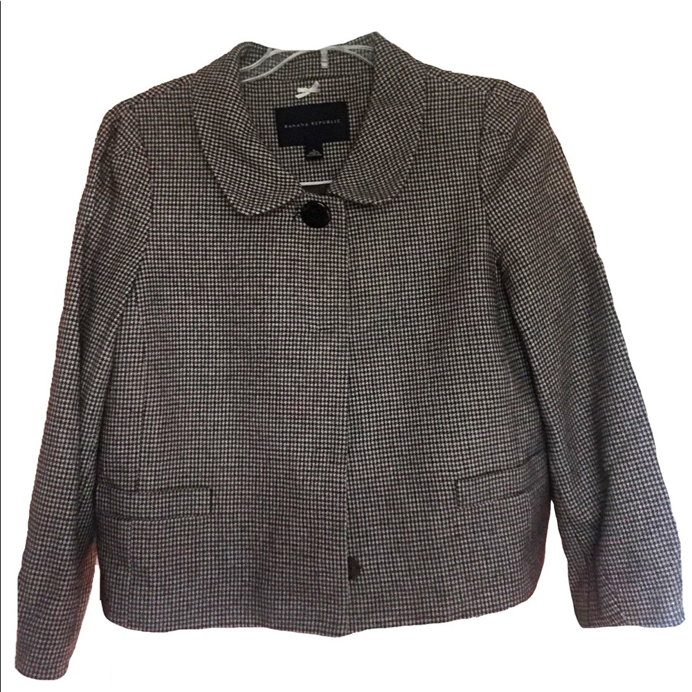 Banana Republic Brown/Gray Blazer Jacket Size 6