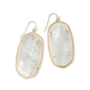 Kendra Scott Danielle Earrings in Ivory Pearl