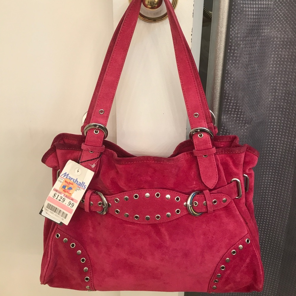Desmo Italian Suede Handbag.