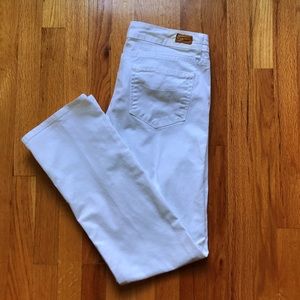 Paige White Straight Leg Jeans