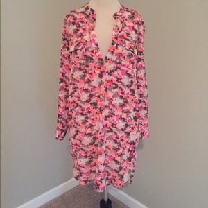 GAP Neon Camo Shirt Dress