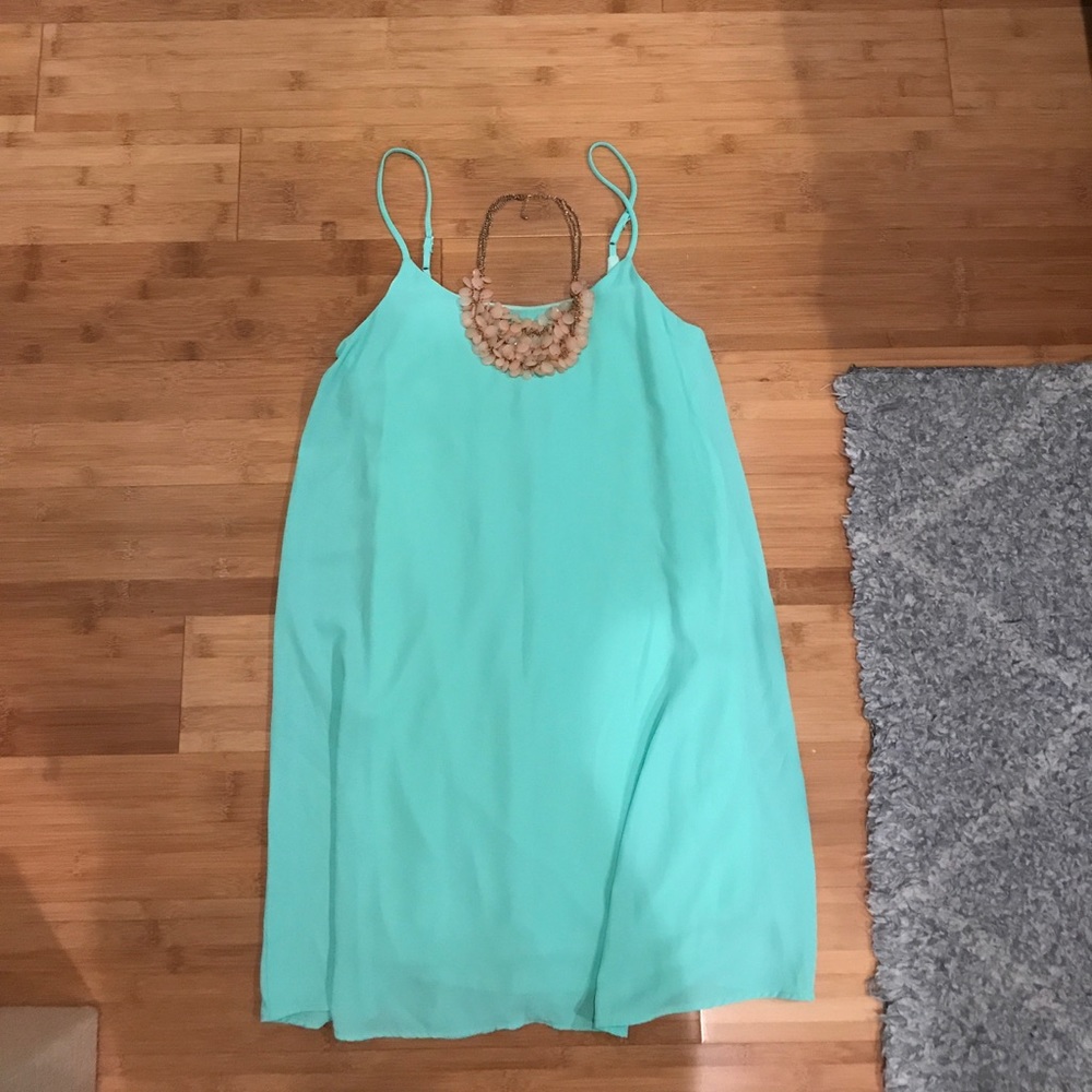 Tank dress with bow detail