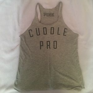 VS Pink Racerback Sleep Tank