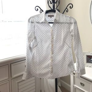 Banana Republic polka dot button down