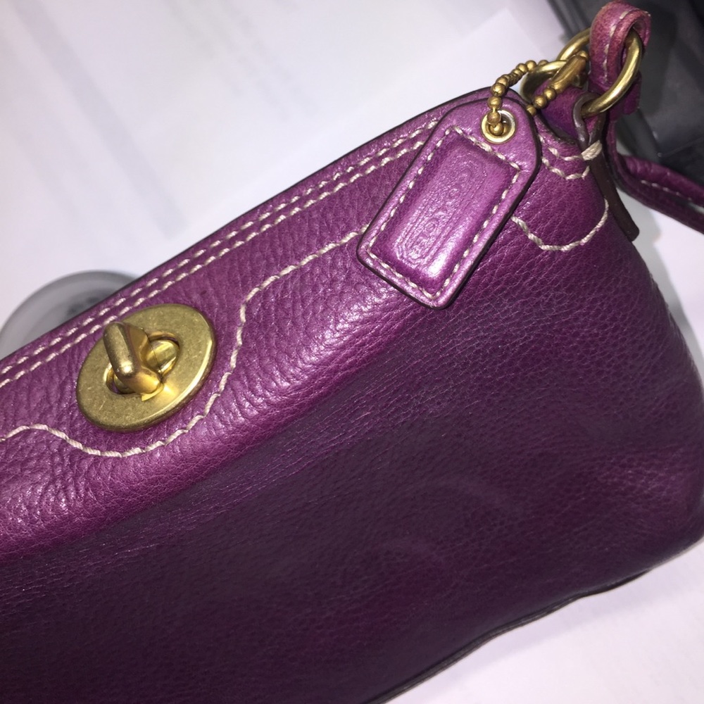 COACH Leather Wristlet