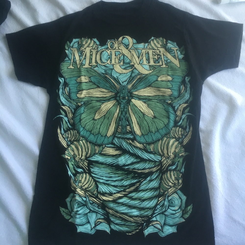 Of Mice & Men Band T-Shirt Butterfleye