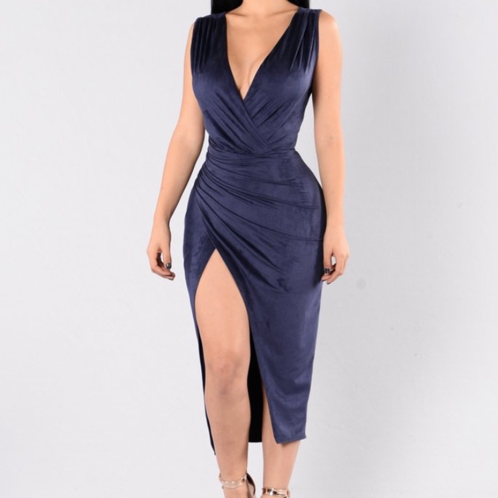 Navy Cut Dress
