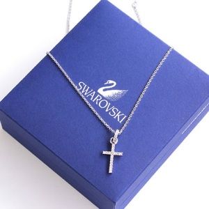 Swarovski cross mini pendant necklace