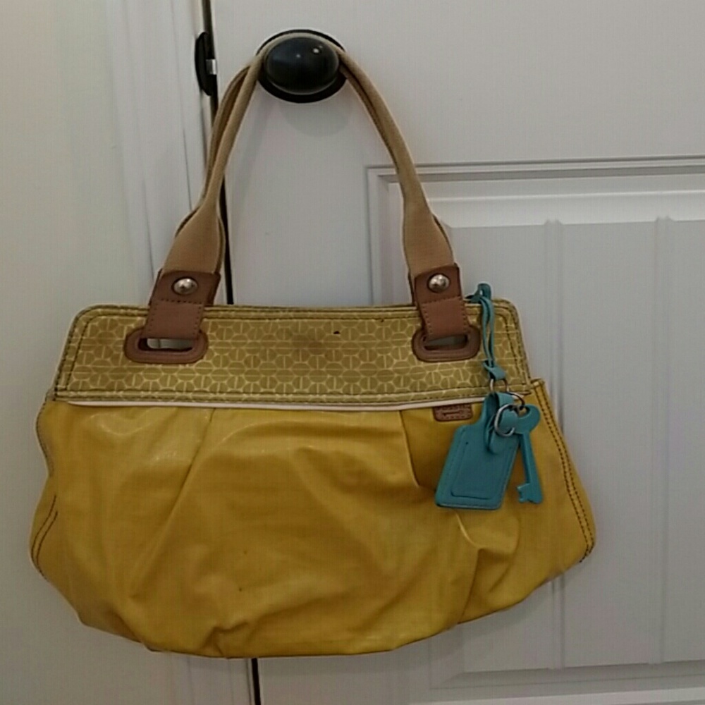 Yellow Fossil Key Per handbag