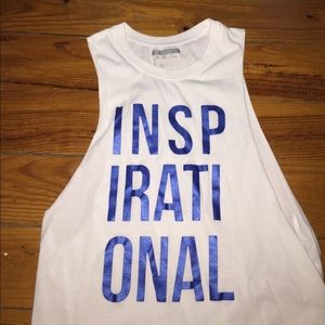 "inspirational" graphic tank