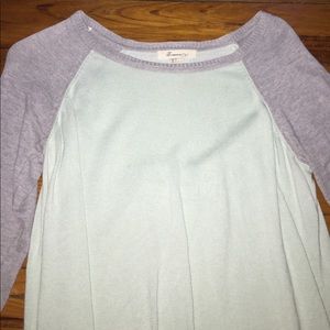colorblock light weight sweater