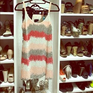 Sequin Pink Parker Mini Dress