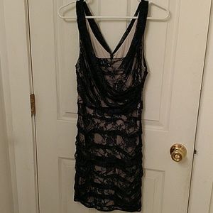 Express navy lace dress Size 4 NWT