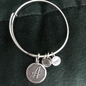 Alex and ani "A" bracelet