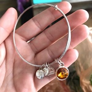 Alex and ani November topaz birth stone bracelet