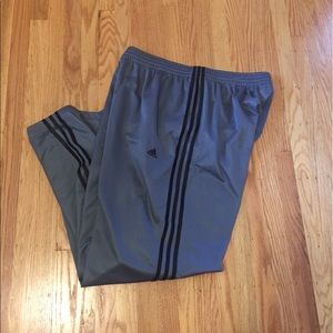ADIDAS 3 stripe grey track pants size 2X