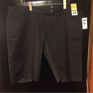 Black Bermuda shorts