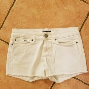 White Denim Shorts