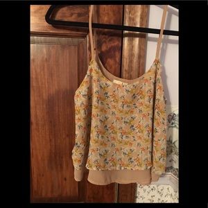 Floral sleeveless top