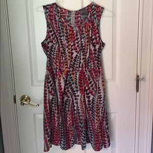 Feather Print Dress