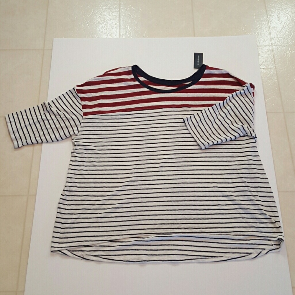 Lane Bryant linen/poly t-shirt