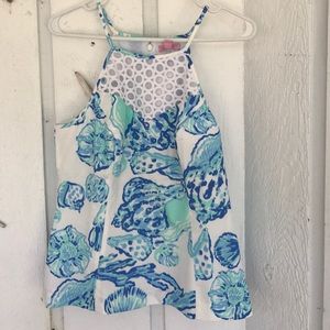 Lilly Pulitzer Larina top Barefoot Princess NWT