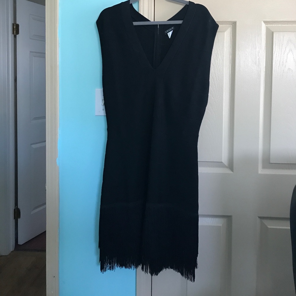 Venus slimming fringe dress