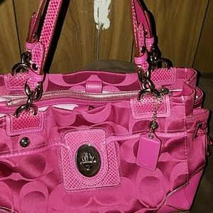 Pink handbag