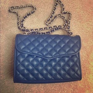 Rebecca Minkoff Mini Quilted Affair navy handbag