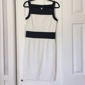 NWT white and black Banana Republic dress