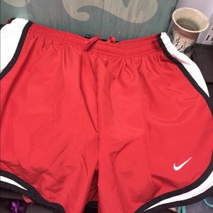 Red Nike shorts!