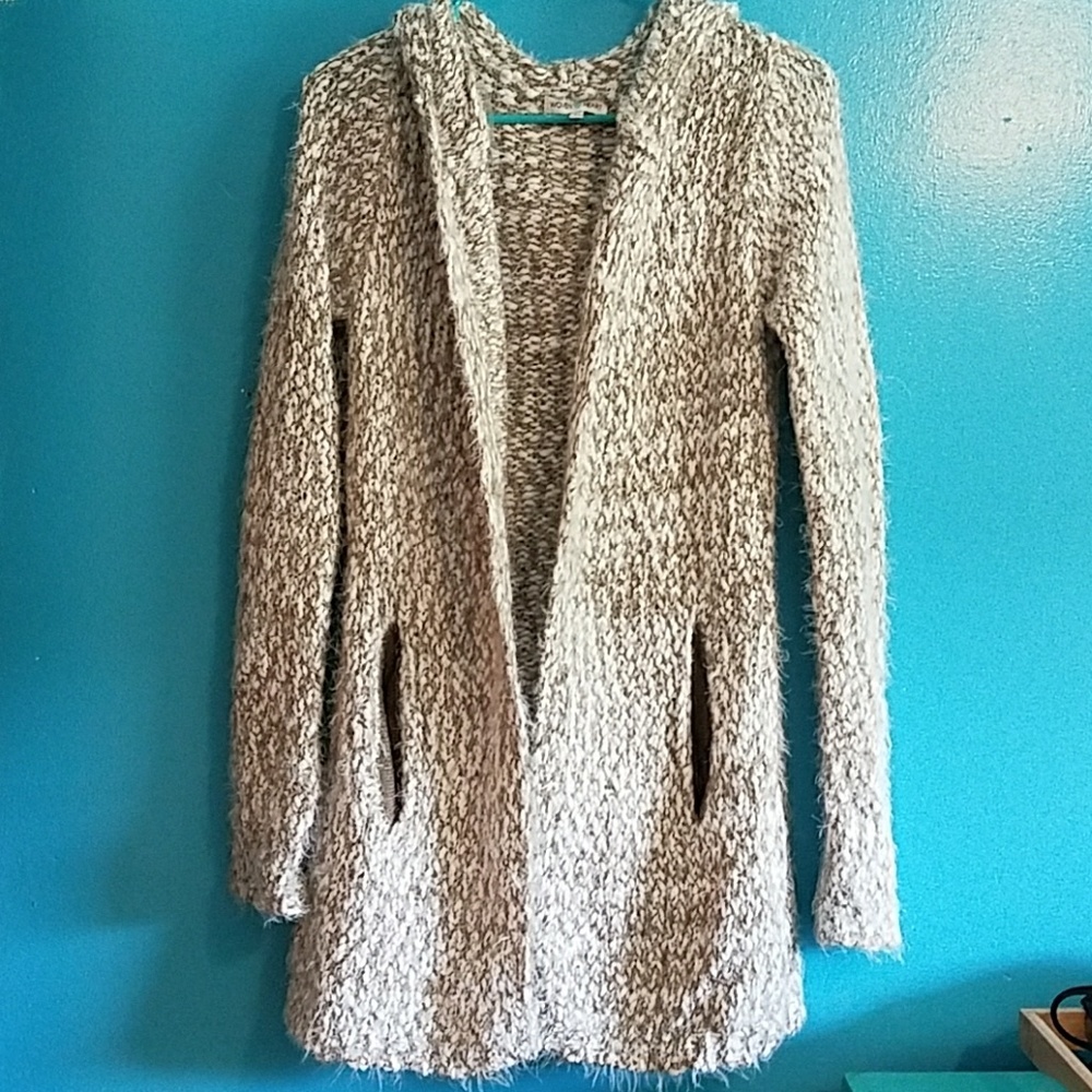 Woven heart sweater