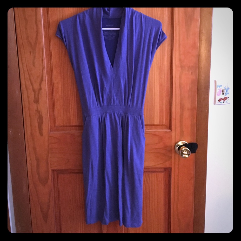 Patagonia purple dress with pockets