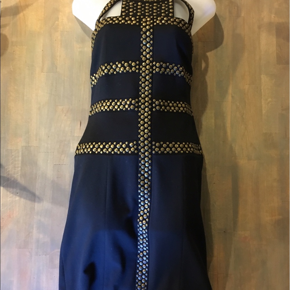BCBG black studded dress-size 8