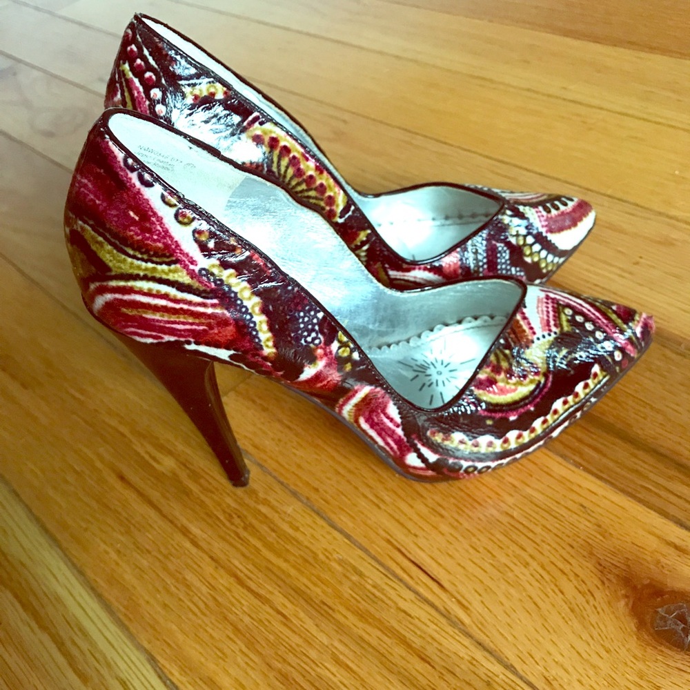 Naughty Monkey print high heels